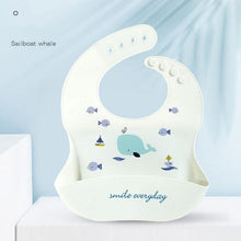 Load image into Gallery viewer, Food Grade Silicone Baby Bibs Waterproof Bib for Newborn Boy Girl Feeding Towel Burp Cloth For Kids
