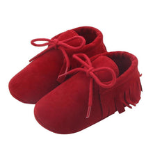 Load image into Gallery viewer, Newborn Baby Shoes Girls Boys Soft Warm Leather Prewalker Anti-slip Shoes Canvas Sports Sneakers Footwear Shoes
