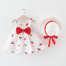 Load image into Gallery viewer, Luxury Handmade Elegant Modern Newborn Baby Girl Birthday &amp; Princess Baby Dress With Hat
