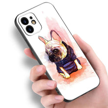 Load image into Gallery viewer, Cute Frenchie Puppy Phone Case For Iphone 14 13 12 Mini 11 Pro Max 7 8 Xr X Xs 7 8 Plus Se 2020 2022 Cover Cute Slim Phone Transparent Soft Elastic Silicone Cover
