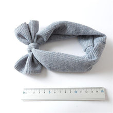 Load image into Gallery viewer, Luxury Modern Designer Baby Headband Girl Knitted Hair Accessories Toddler Knotted Turban Newborn Hair Bows Headwrap
