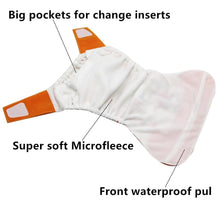 Load image into Gallery viewer, Baby Pocket Cloth Diaper Suede Cloth Inner Washable Reusable Eco-Friendly Nappies Cover Wrap In Modern Elegant Deisgn For Baby
