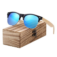 Load image into Gallery viewer, Brand Bamboo Handmade Luxury Polarized Modern and Retro Wood Sunglasses for  Men  and Women With  UV400 Protection
