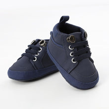 Load image into Gallery viewer, Warm Infant Baby First Walkers Soft Sole Newborn Leather High Top Non-slip Shoes Sneaker Baby Shoes
