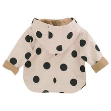 Load image into Gallery viewer, Modern Elegant Cute Dot Print Comfort Slim Cotton  Button Hooded Warm Coat  for Newborn Baby Girls With Two Face
