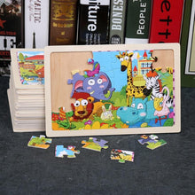 Load image into Gallery viewer, 24 Slice Wood Puzzles Children Adults Vehicle Puzzles Wooden Toys Learning Education Environmental Assemble Educational Games For Kids and Babies
