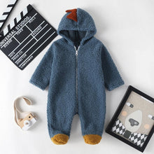 Load image into Gallery viewer, Luxury Modern Newborn Baby Boy/Girl Clothes Long Sleeve Hoddies Bear Zipper Baby Romper Clothes Autumn Winter Season For Kids and Baby
