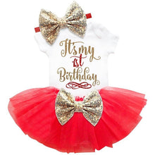 Load image into Gallery viewer, New Trend Dress For Baby Girls First 1st Birthday Baby Clothing Toddler Summer Clothes For Birthday Party
