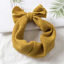 Load image into Gallery viewer, Luxury Modern Designer Baby Headband Girl Knitted Hair Accessories Toddler Knotted Turban Newborn Hair Bows Headwrap

