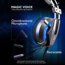 Load image into Gallery viewer, NEW Trend  Gaming Headset Gamer Ear Wired Headphones for Smartphone/PS4/PC/Xbox with Retractable Rotate Microphone and LED Light
