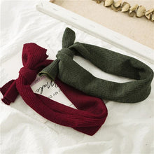 Load image into Gallery viewer, Luxury Modern Designer Baby Headband Girl Knitted Hair Accessories Toddler Knotted Turban Newborn Hair Bows Headwrap
