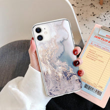 Load image into Gallery viewer, Fashion Marble Pattern Phone Case For iPhone 13 12 11 Pro Max 7 8 6 6S Plus X XR XS Max 12Mini 5 5S SE Cute Soft TPU Cover Full Body Protection with Raised Bezel
