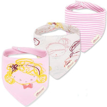 Load image into Gallery viewer, Moder 3PCS Baby Bibs Bandanna Lot Cotton Multi-style Triangle Cartoon For Infant Boys And Girls
