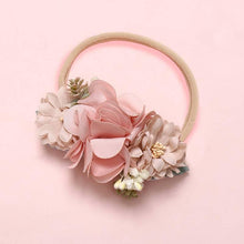 Load image into Gallery viewer, Modern Fashion Floral Headband Newborn Baby Elastic Hairbands Pearl Fresh Style Bow Knot For Girls
