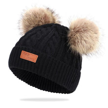 Load image into Gallery viewer, New Fashion Children Winter Caps For Baby Kids Girl Solid Knitted Thick And Modern Caps
