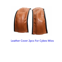 Load image into Gallery viewer, PU Leather Stroller Handle Covers &amp; Bumper Sleeve

