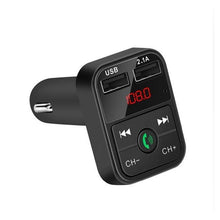 Load image into Gallery viewer, Fast USB Car Charger Bluetooth 5.0 FM Transmitter Modulator Handsfree Car Kit 3.1A Fast Phone Charger Audio MP3 Player
