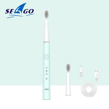 Load image into Gallery viewer, Electric Vibration Toothbrush Sonic Rechargeable Smart Chip Teethbrush Head Replaceable Whitening Healthy Best Gift For Adults And Kids
