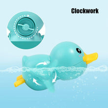 Load image into Gallery viewer, Bathroom Bath Shower Baby Clockwork Swimming Play Water Cute Little Yellow Duck Bathing Bathtub Toys For Kids

