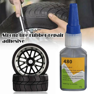 Mighty Tire Repair Glue Car Tyre Puncture Sealant Bike Car Tire Repair Patch Craft Adhesive Car Rubber Tire Seal Glue For Mot
