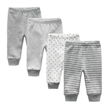 Load image into Gallery viewer, 3/4PCS/SET Newborn Pants Cartoon Design Four Seasons Baby 100%Cotton Soft Girl Pants Baby Boy trousers Pants 0-24M For Kids

