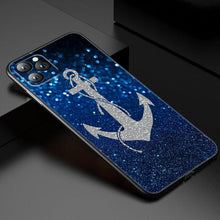 Load image into Gallery viewer, Anchor Boat Ship Wheel Phone Case For iPhone 13 12 Mini 11 Pro XS Max XR X 8 7 6S 6 Plus 5S 5 SE 2020 Black Cover Custom Anchor Hard Back Cover Case
