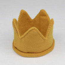 Load image into Gallery viewer, Modern Luxury New Trend  Baby Hat Girls and Boys Crown Knitted Cap Toddler Empty Top Hats Newborn Design Woolen Yarn Bonnet For Kids

