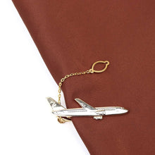 Load image into Gallery viewer, Modern Airplane Shaped Men Tie Clip Pilot Business Men Tie Clip Golden Plating Airplane Tie Clips Wedding Gift Necktie Clip Quality Tie Clasp Men Suits Wedding Gift
