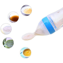 Load image into Gallery viewer, Baby Feeding Bottle Squeeze Feeding Spoon Milk Bottle Baby Training Feeder Food Supplement For Baby
