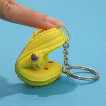 Load image into Gallery viewer, 1PCS 3D Mini 7.5cm EVA Beach Hole Little Croc Shoe Keychain Bag Accessories Decoration Keyring Car Handbag Key Chain Charms
