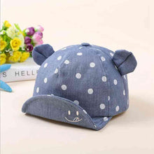 Load image into Gallery viewer, Modern fashion Cute Baby Caps Cute Ear For Baby Girl/Boy Beach Sun Hats Children with Adjustable Snapback Hat For Kids
