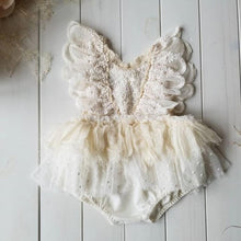 Load image into Gallery viewer, Modern Newborn Baby Girl Flower Lace Romper Bodysuit Jumpsuit Tutu Dress Outfit Clothes Made for Little Prinsess girls between 0-24Months
