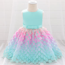 Load image into Gallery viewer, Newborn Baby Girls Clothes Christmas  Princess Dress Lace Colorful Sequins Girls Wedding Party Ball Gown
