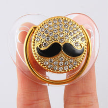 Load image into Gallery viewer, Diamond Luxury Modern Cartoon Eye Baby Pacifier Bling Newborn Kids Baby Boys Girl Nipples Silicone Pacifier For Baby
