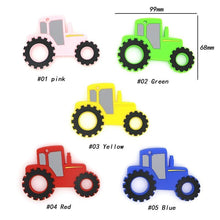 Load image into Gallery viewer, 1PC Car Tractor Silicone Baby Teether Rodent Baby Teething Toys Chewable Animal Shape Baby Products Nursing Gift For Baby Kids
