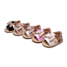 Load image into Gallery viewer, Baby Kids Girl Sandals Pre Walker Newborn PU Leather Soft Sole Shoes Bowknot Girls Shoes
