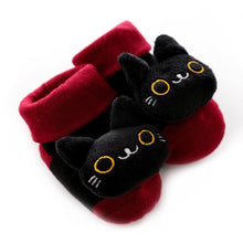 Load image into Gallery viewer, Cartoon Newborn Baby Toddler Floor Non-slip Socks Cotton With Bell Doll Baby Girls &amp; Boys Soft Shoes For Kids
