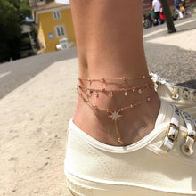 Load image into Gallery viewer, Luxury Bohemian Star Shell Ankle Bracelet Foot Jewelry Brecelet Simple Shell Anklets for Women Summer Style
