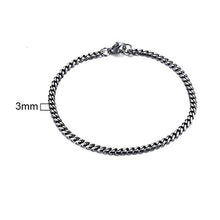 Load image into Gallery viewer, Men's Bracelet Curb Cuban Link Chain Stainless Steel Mens Womens Bracelets Bangle Gold Tone No Fade
