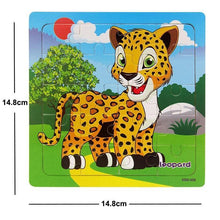 Load image into Gallery viewer, 38 Style Cartoon Wooden Puzzle Children Animal/ Vehicle Toy For  2-6 Year Baby Early Educational Toys for Kids
