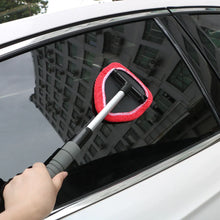 Load image into Gallery viewer, Window Scraping Mist Eliminator Microfiber Car Window Cleaner Telescopic Window Glass Cleaner Car Windshield Cleaning Brush
