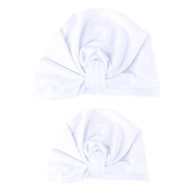 Load image into Gallery viewer, Modern Mom&amp;Baby Turban Mother Baby Hat Headbands Mom Daughter Bow Knot Caps Print Solid Parent-Child Hair Accessories
