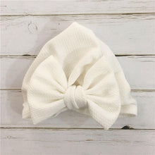 Load image into Gallery viewer, Elegant Winter Autumn Baby Girls Hat Big Bow Cotton Wool Knitted Thick Warm Baby Hat For Girls
