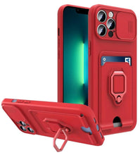 Load image into Gallery viewer, Lightweight Heavy Duty Protective Case With Rotatable Kickstand Ring For iPhone 13 14 Case Magnetic Ring Holder Cover for iPhone 12 11 14 Pro Wallet Card Armor iphone Case
