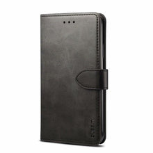 Load image into Gallery viewer, Luxury Red Leather Magnetic Flip Case For Iphone 14 12 13 11 11 Pro Max Xr Xs Max X  Wallet Cover For iphone Leather Wallet Case Card Slots Kickstand Magnetic Buckle Flip Phone Cover
