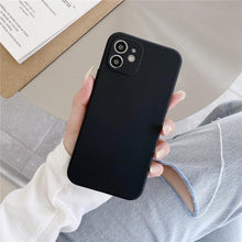Load image into Gallery viewer, Soft Silicone Candy Color Phone Case For iPhone 13Mini iPhone 14Pro Max Ultra Thin Shockproof Cover Solid Color Shockproof Silicone Case For iPhone
