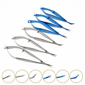 8.5cm Venus scissors Ophthalmic micro scissors eye surgical tools Stainless steel/ Titanium alloy scissors