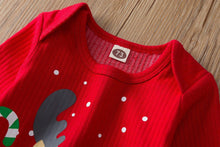 Load image into Gallery viewer, Christmas Romper Bodysuit Pants Hat Set for Newborn Baby Girls/Boys In New Year Holiday Design For Boys and Girls
