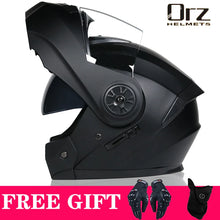 Load image into Gallery viewer, Latest DOT Approved Safety Modular Flip Motorcycle Helmet Voyage Racing Dual Lens Helmet Interior Visor Orz-161
