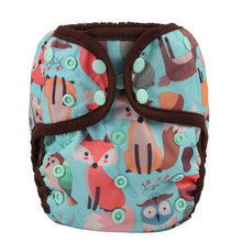 Load image into Gallery viewer, Baby Girl Pink One Size Cloth Diaper Cover Comfortable Nappy With Double Gusset Cartoon Designs Baby Boys Diapers

